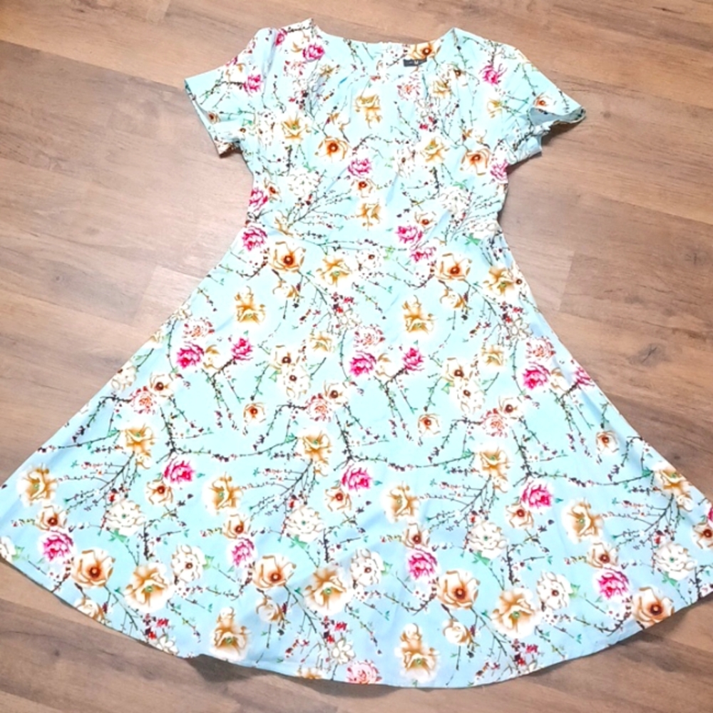 Pinup floral swing dress